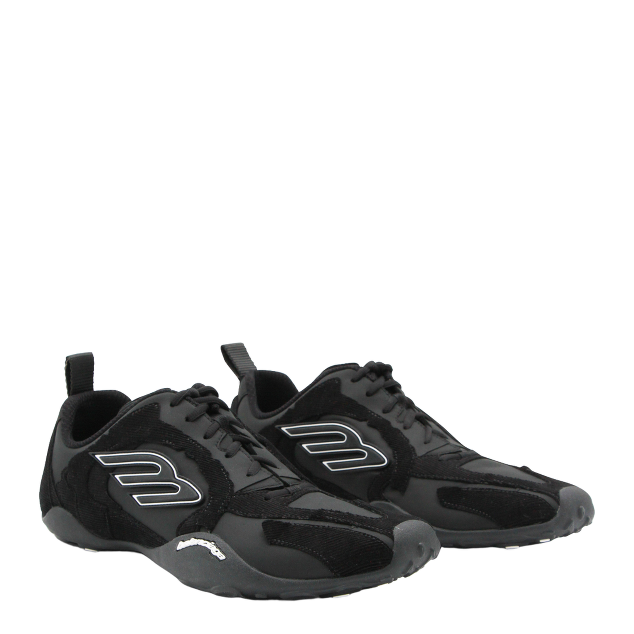 Black Nylon Monday Sneakers - Image 8