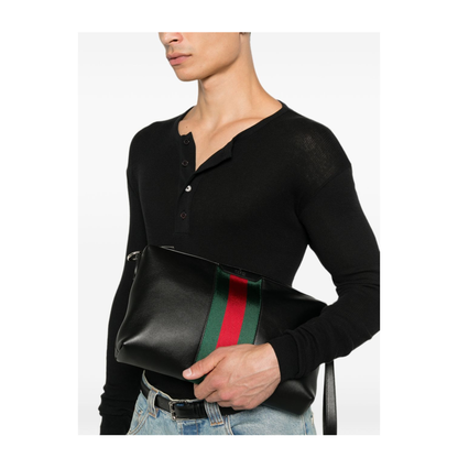 Mini Soft Leather Crossbody - Black - Image 2