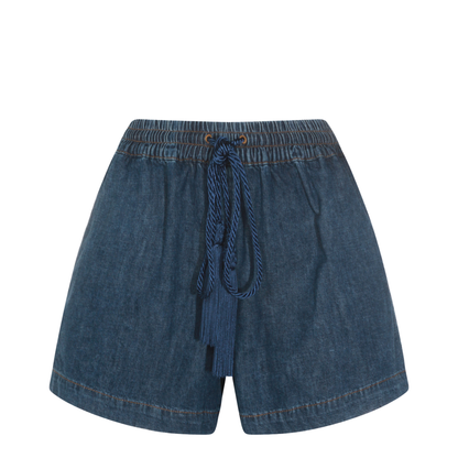 Women's Short Denim Blue - Image 4