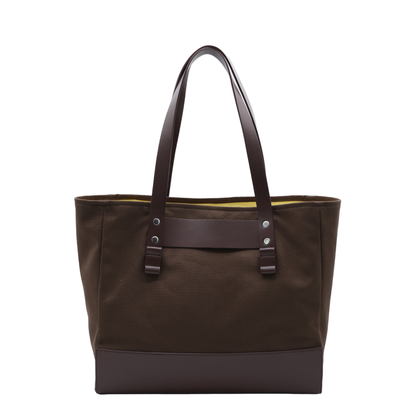 One Size Cotton Tote - Brown - Image 6