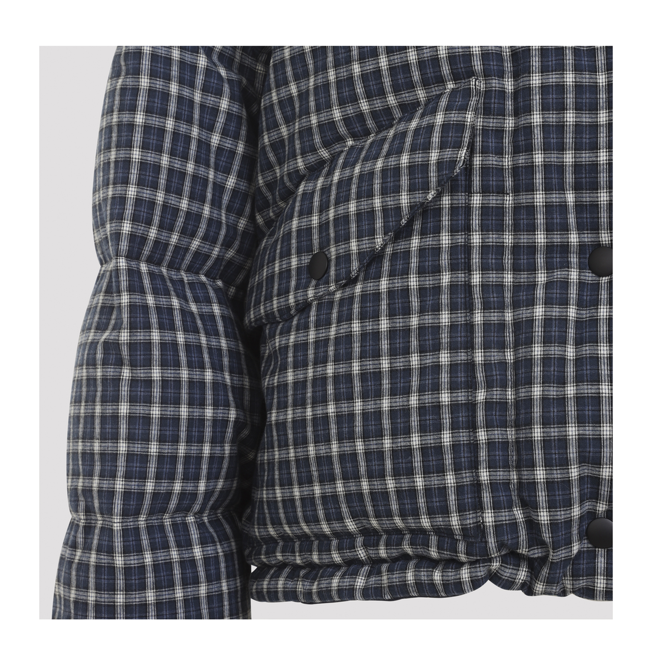 Reversible Checked Down Jacket - Image 6