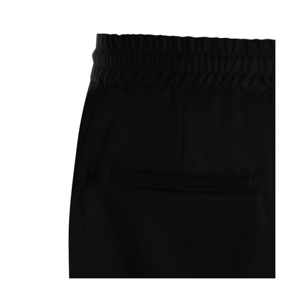 Leisure fit trousers in virgin wool flannel with drawstring and double darts - Image 6