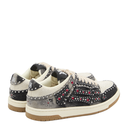 Skel Top Black Sneaker With Beads And Crystals - Image 3