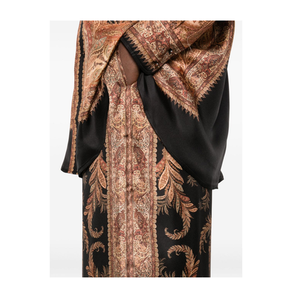 Hypnotic Relaxed Shirt Black Paisley - Image 2