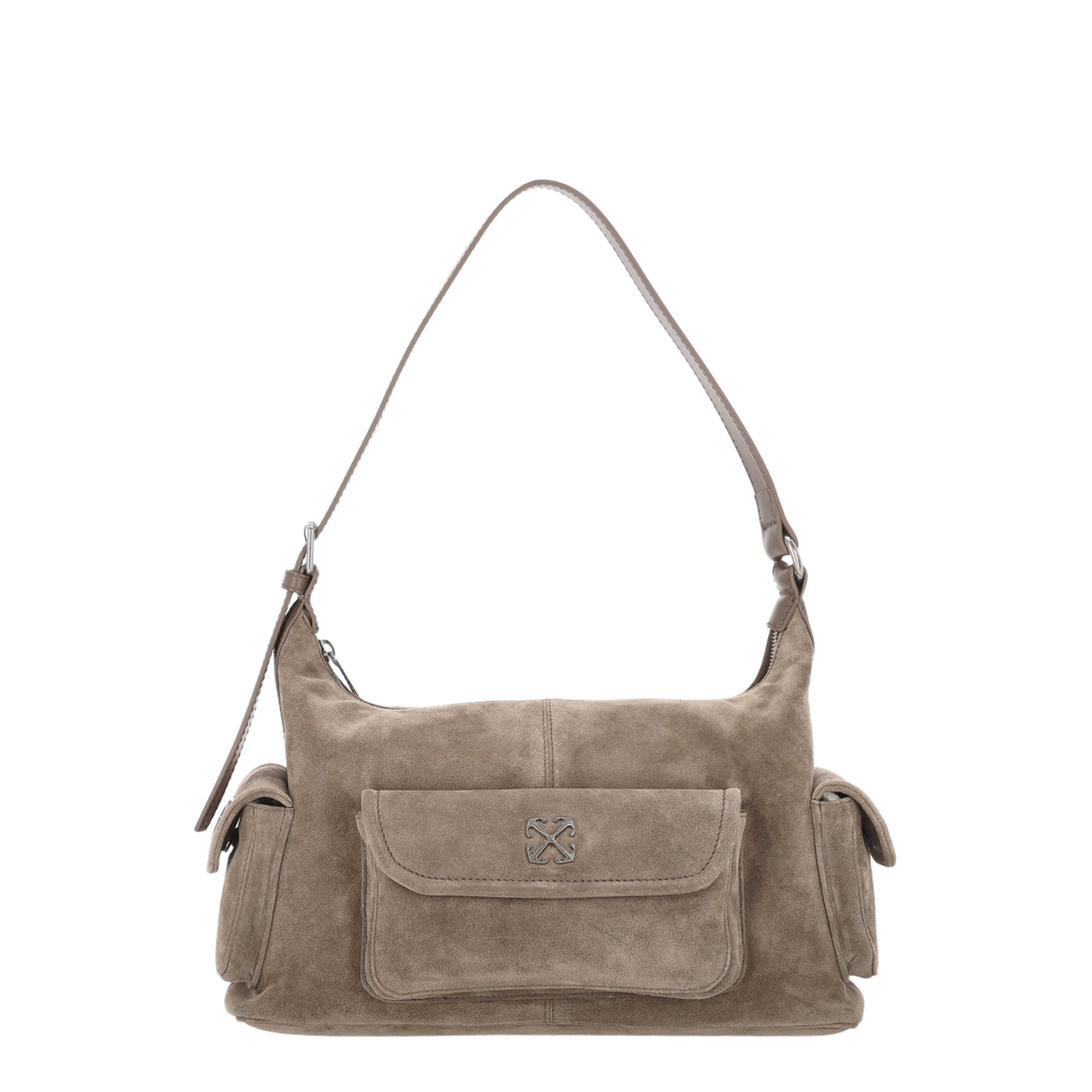 Dumbo.B Calf Suede Shoulder Bag - Brown - Image 1