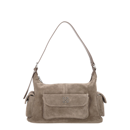 Dumbo.B Calf Suede Shoulder Bag - Brown - Image 1