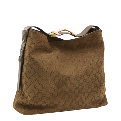 Beatrix Large Suede Tote Bag in Brown - Image 2