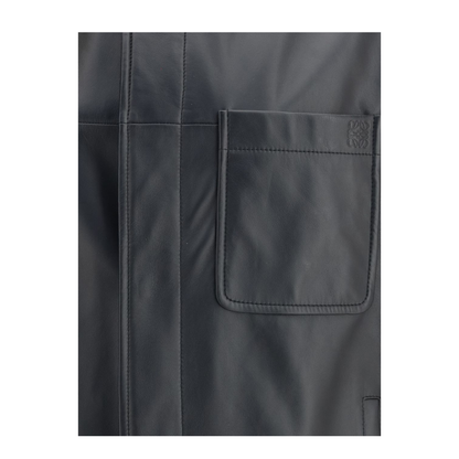Lightweight Lambskin Shirt Jacket - Image 3