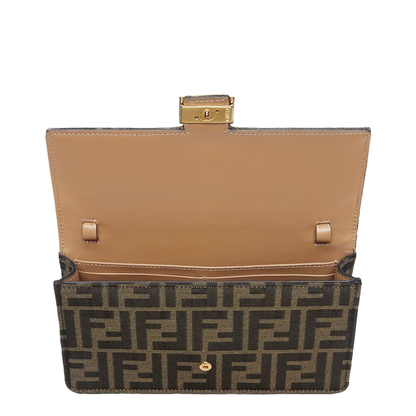 Baguette FF Jacquard Chain Wallet - Brown - Image 8