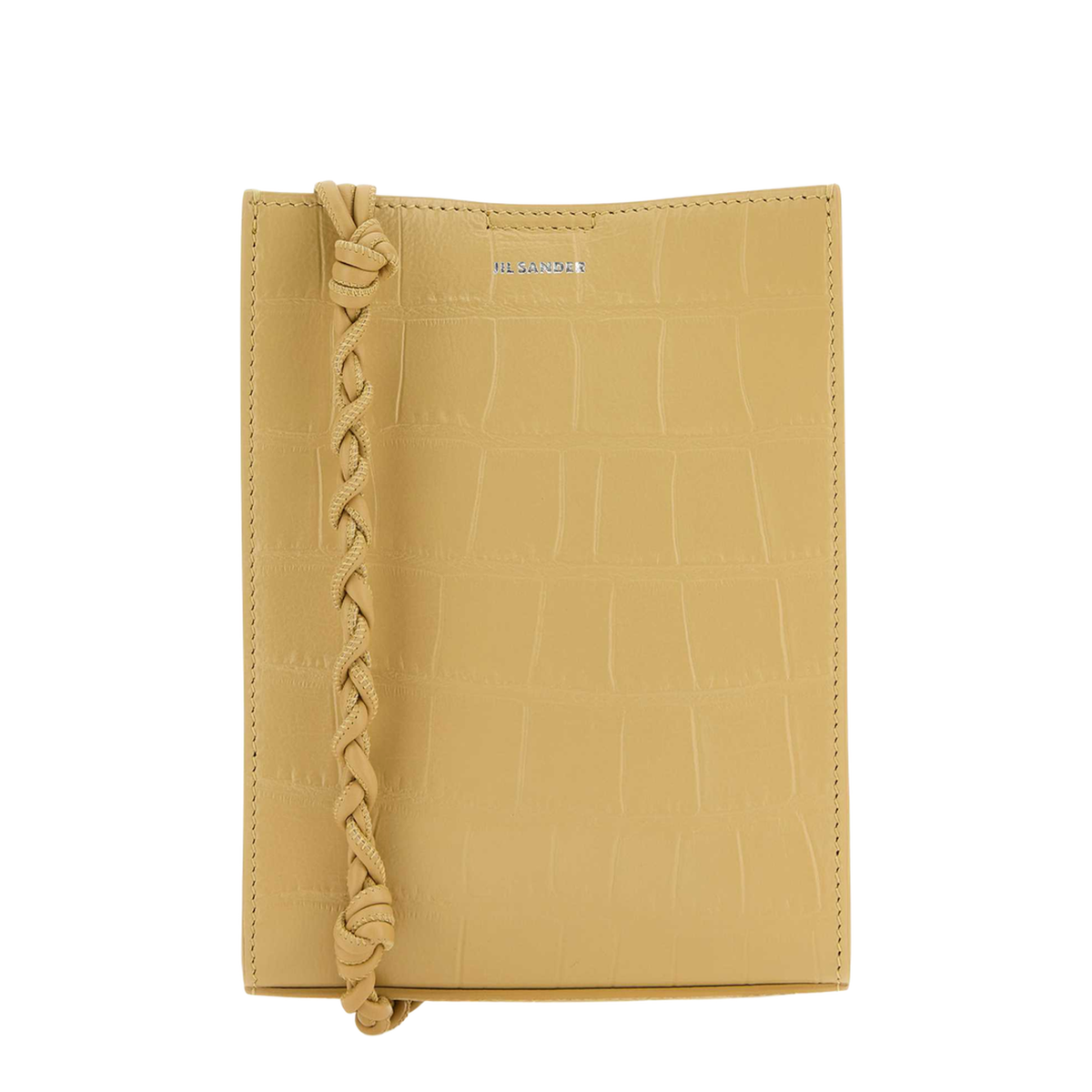 Beige Leather Small Tangle Shoulder Bag - Image 1