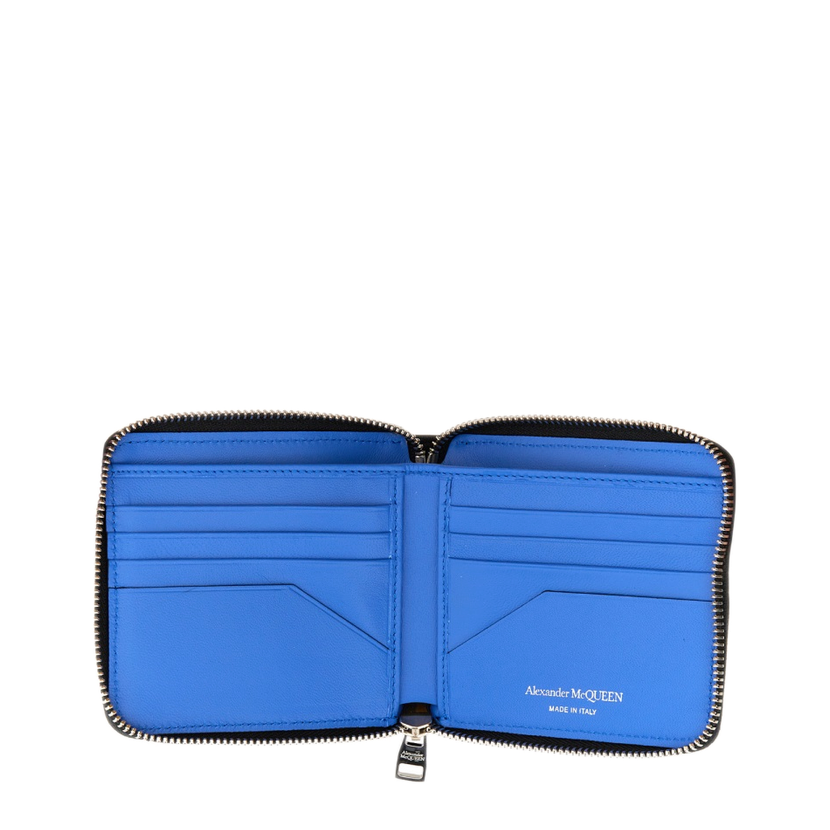 Harness Zip-Around Calf Leather Wallet With Removable Strap - Black - Image 4