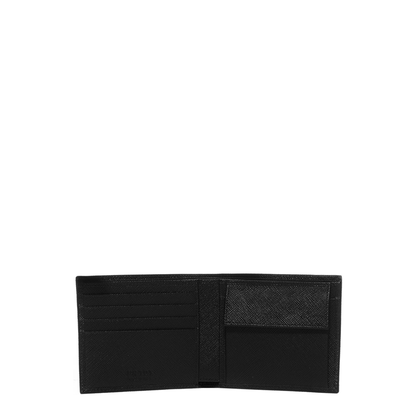 Saffiano Leather Wallet with Coin Purse - Nero (Black) - Image 4