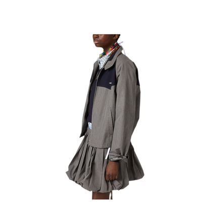 Gingham Check Blouson Jacket - Image 5