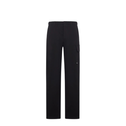 Black Gabardine Trousers - Image 1