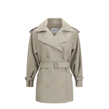 Short Cotton Trench Coat - Image 1