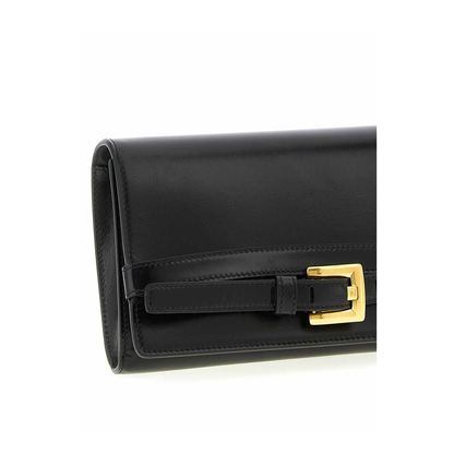 Shuffle Calfskin Wallet-On-Chain - Black - Image 4