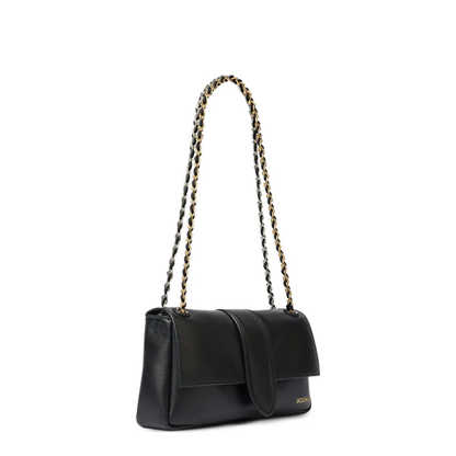 Lamb Leather Shoulder Bag - Black - Image 2