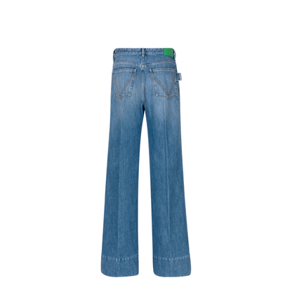 Vintage Indigo Wide Leg Jeans - Image 2
