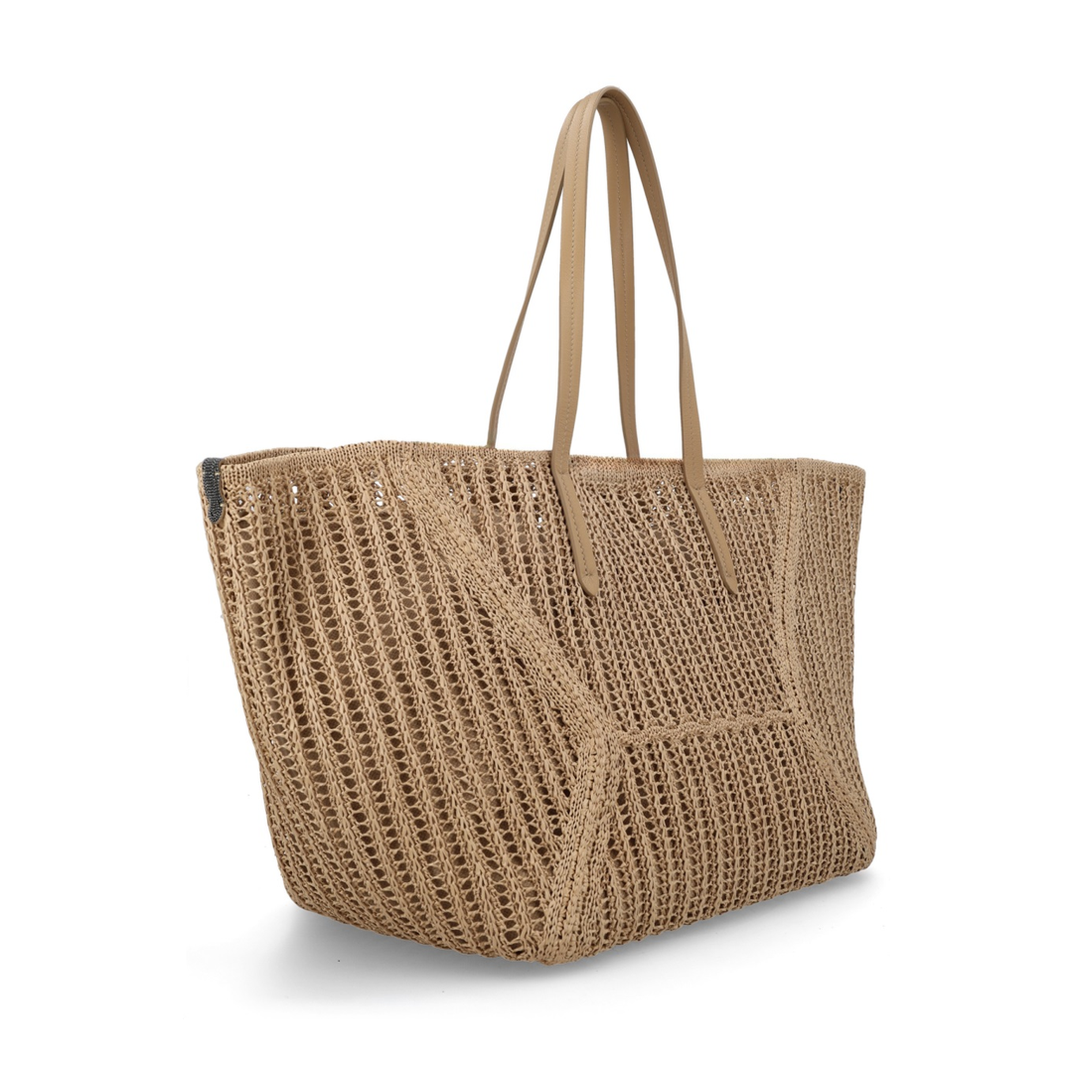 BC Duo Raffia Tote - Beige - Image 3