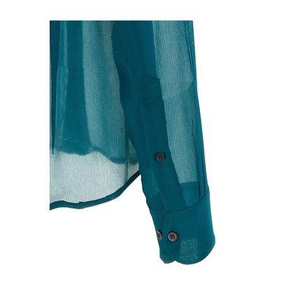 Embellished Shirt in Sheer Viscose - Image 4