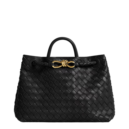 Andiamo Medium Leather Handbags - Black - Image 2