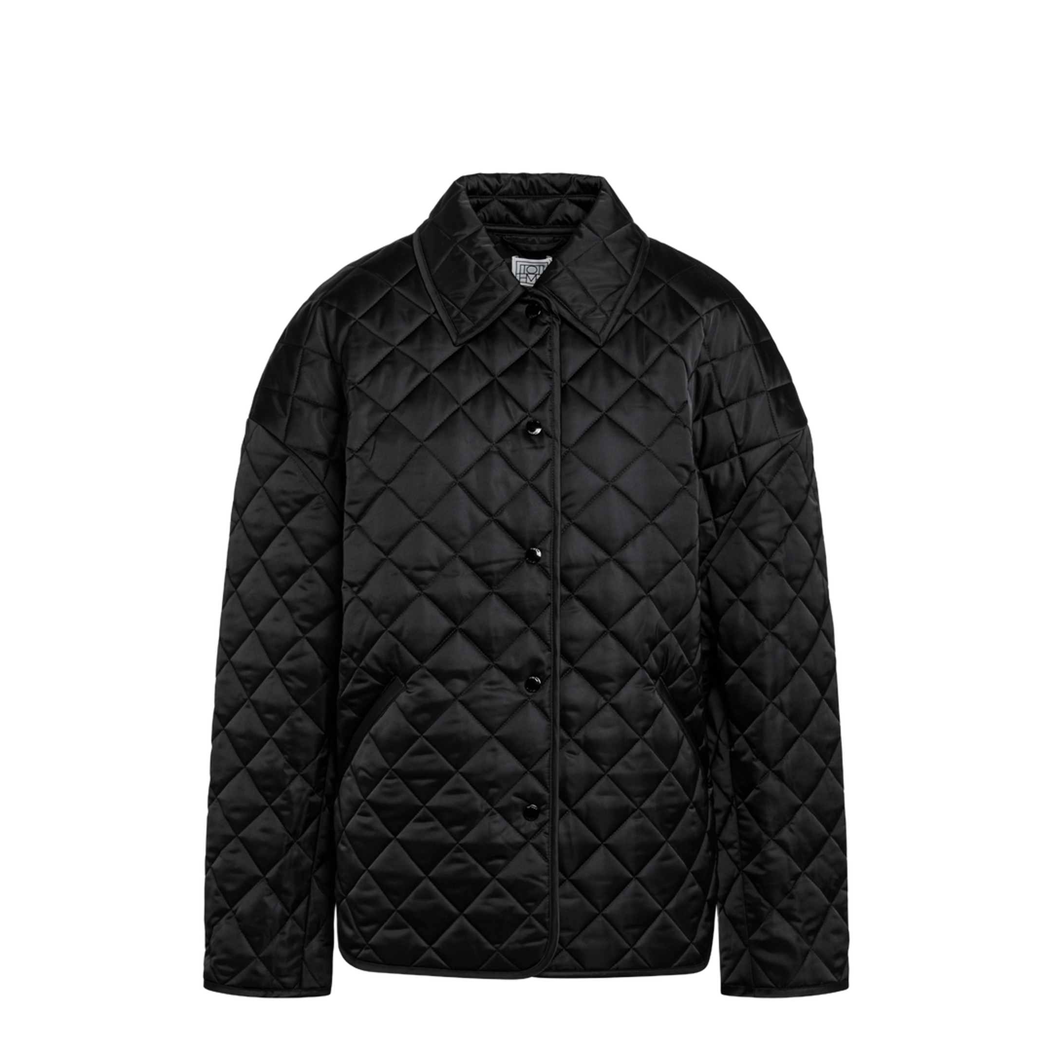 Black Quilted Jacket - Image 1