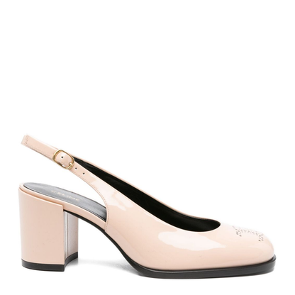 Lily Perforated Slingback in Patent - Image 1