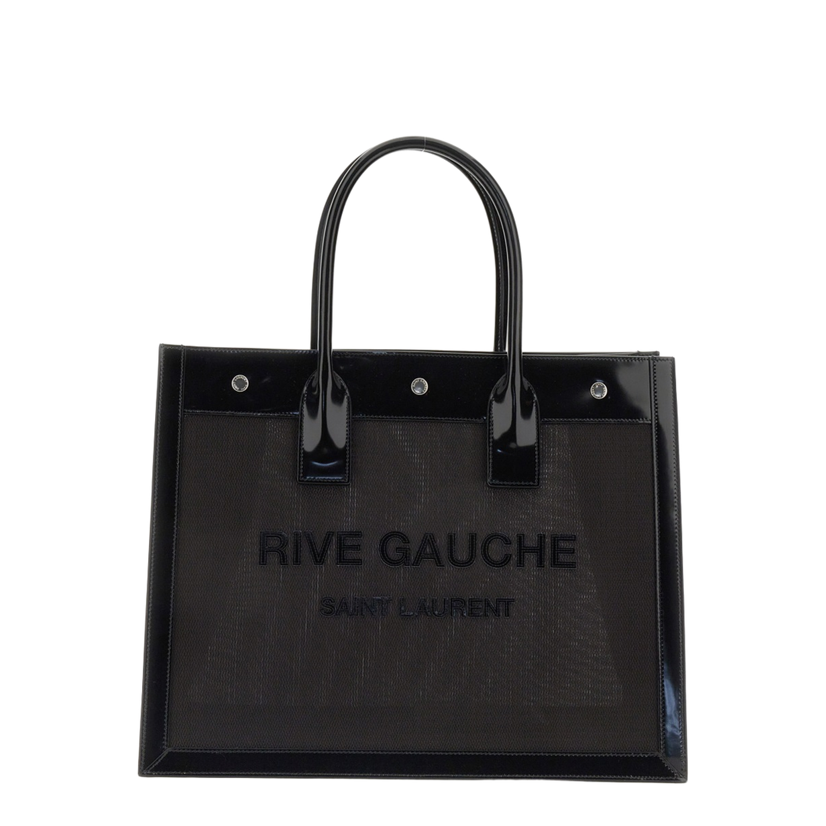 Rive Gauche Small Tote Bag In Smooth Leather - Image 3