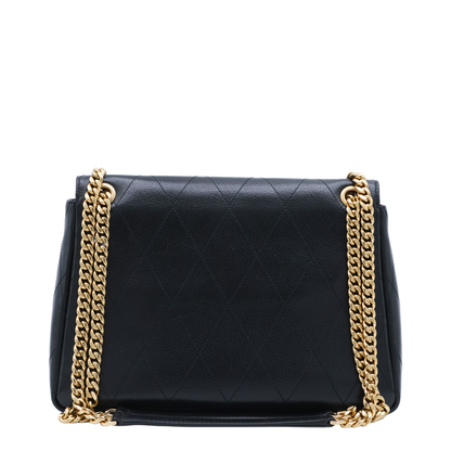 Charlie Pebbled Leather Shoulder Bag - Black - Image 4