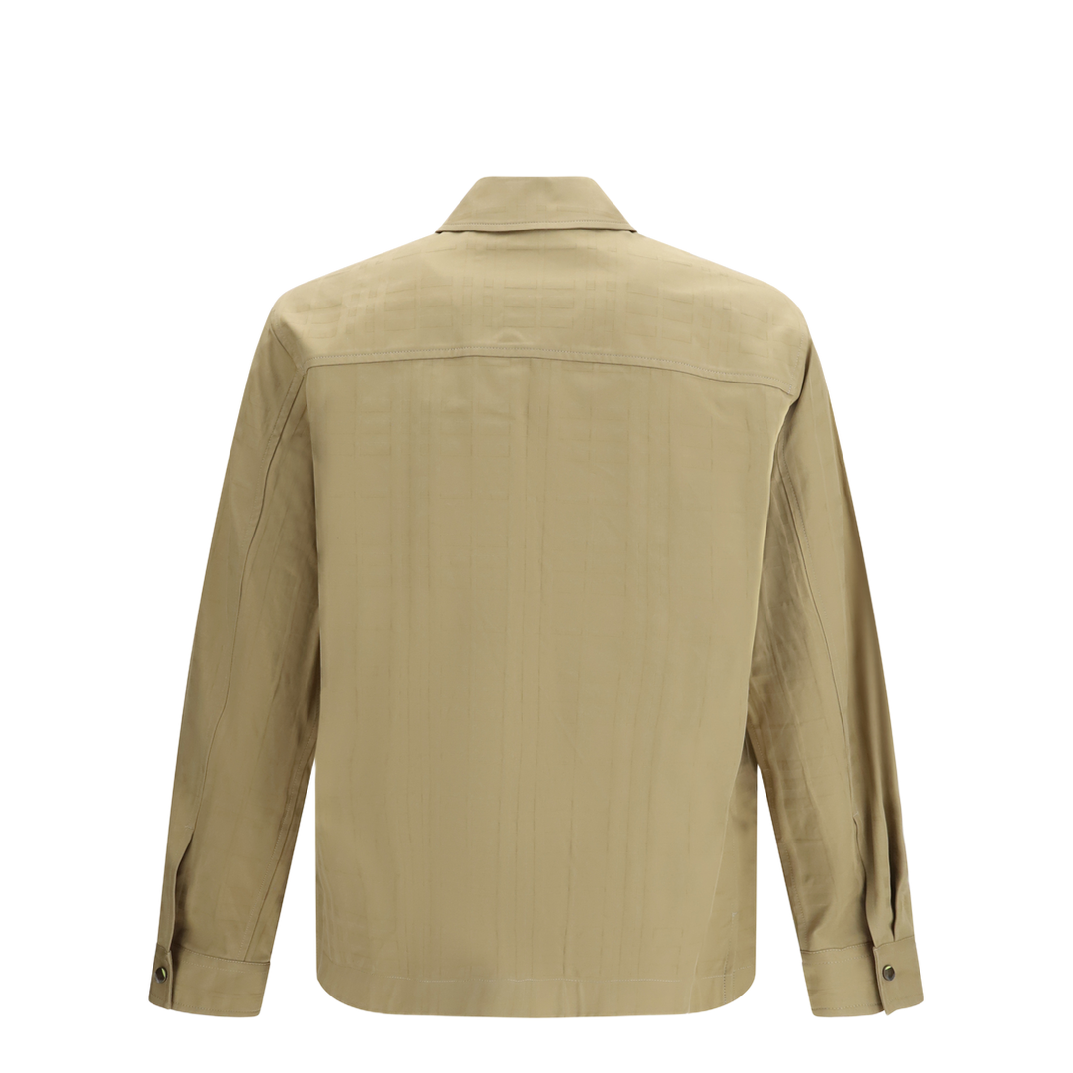 Check Cotton Zip-Up Shirt - Image 2