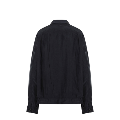 Blue Silk Blouson - Image 2