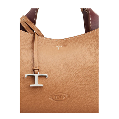 T Timeless Mini Calfskin Top-Handle Bag - Kenya Bordeaux - Image 4