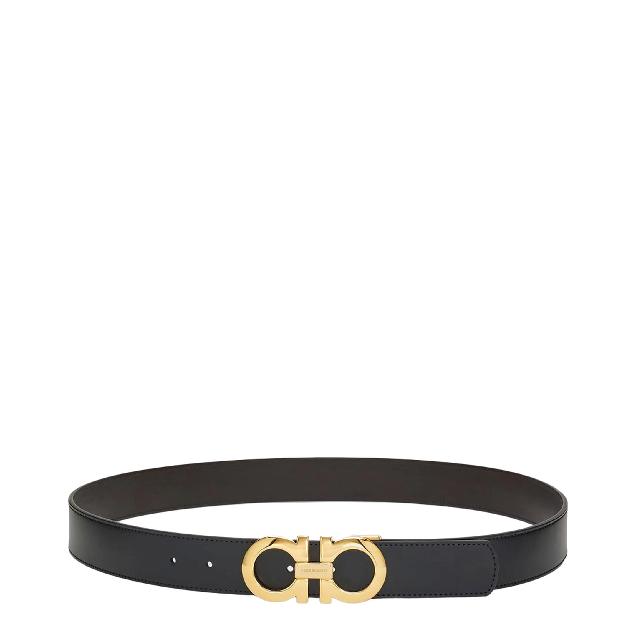 Reversible and adjustable Gancini belt - Image 1