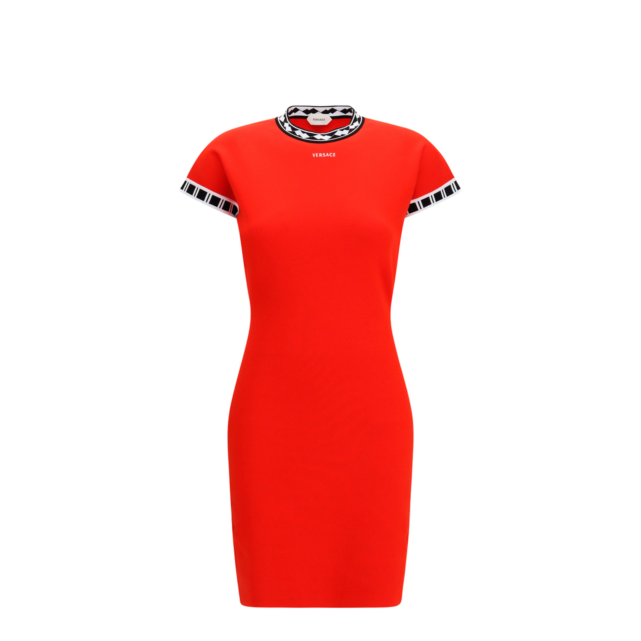 Cotton Knit Mini Dress - Image 1