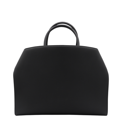 Black Leather Top Handle Bag - Image 4