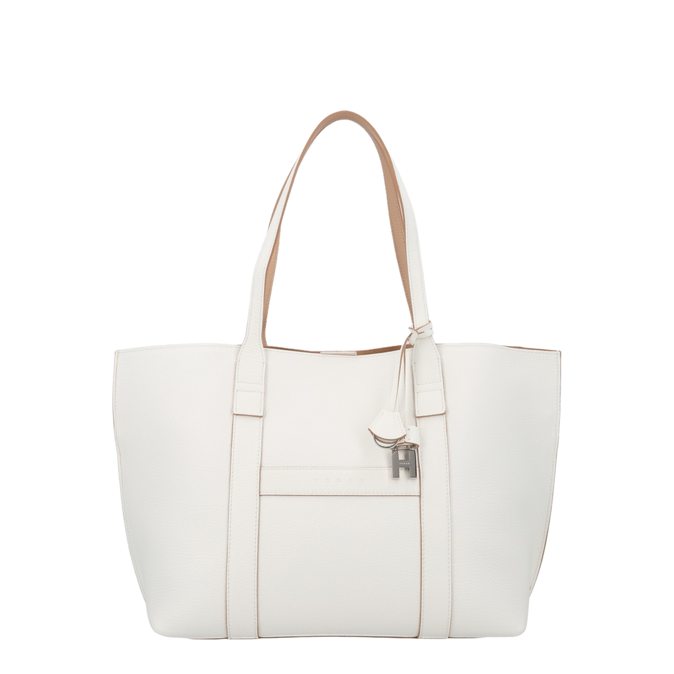 Script Shopping Bag Medium Ivory - Image 1