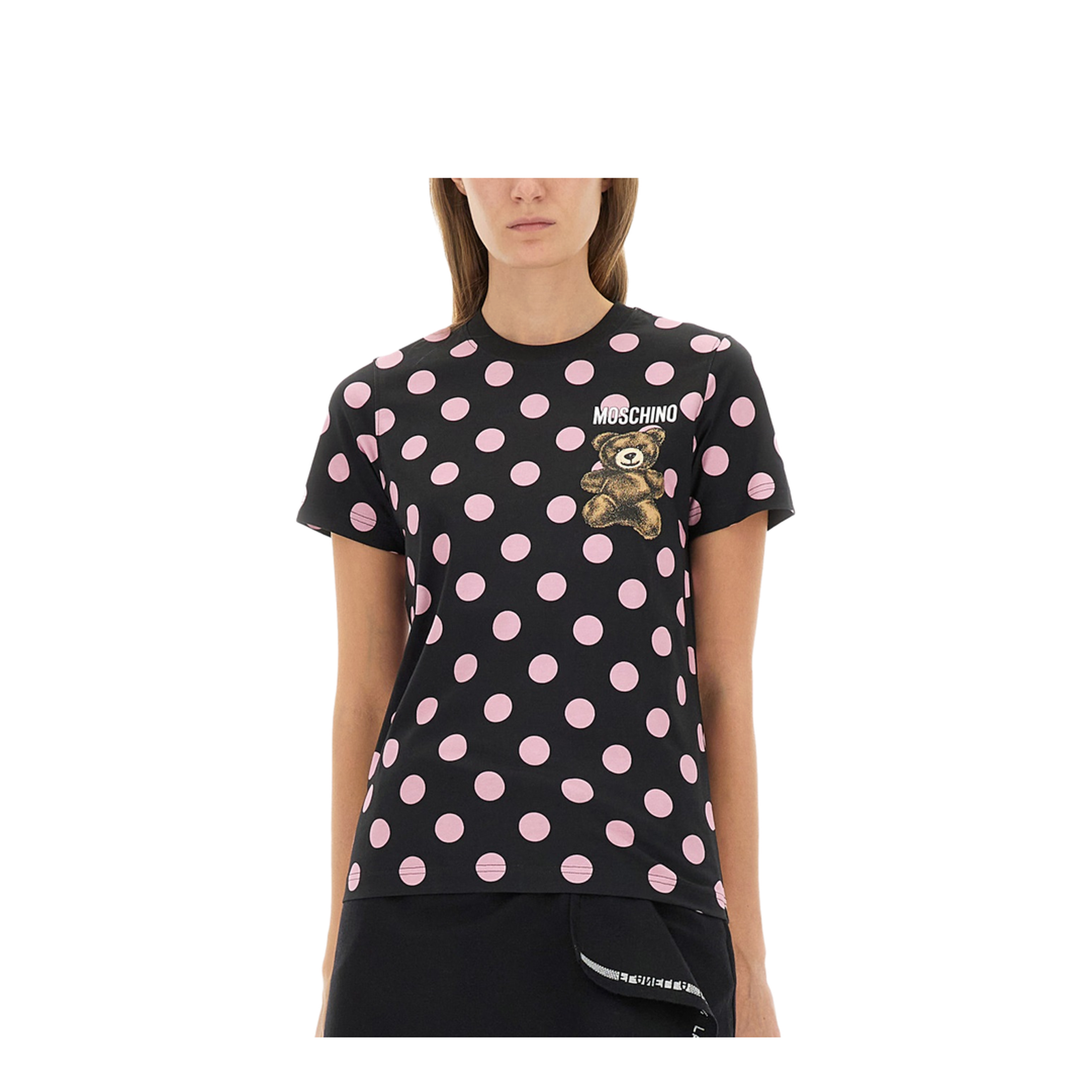 Polka-Dot Teddy-Print T-Shirt - Image 4