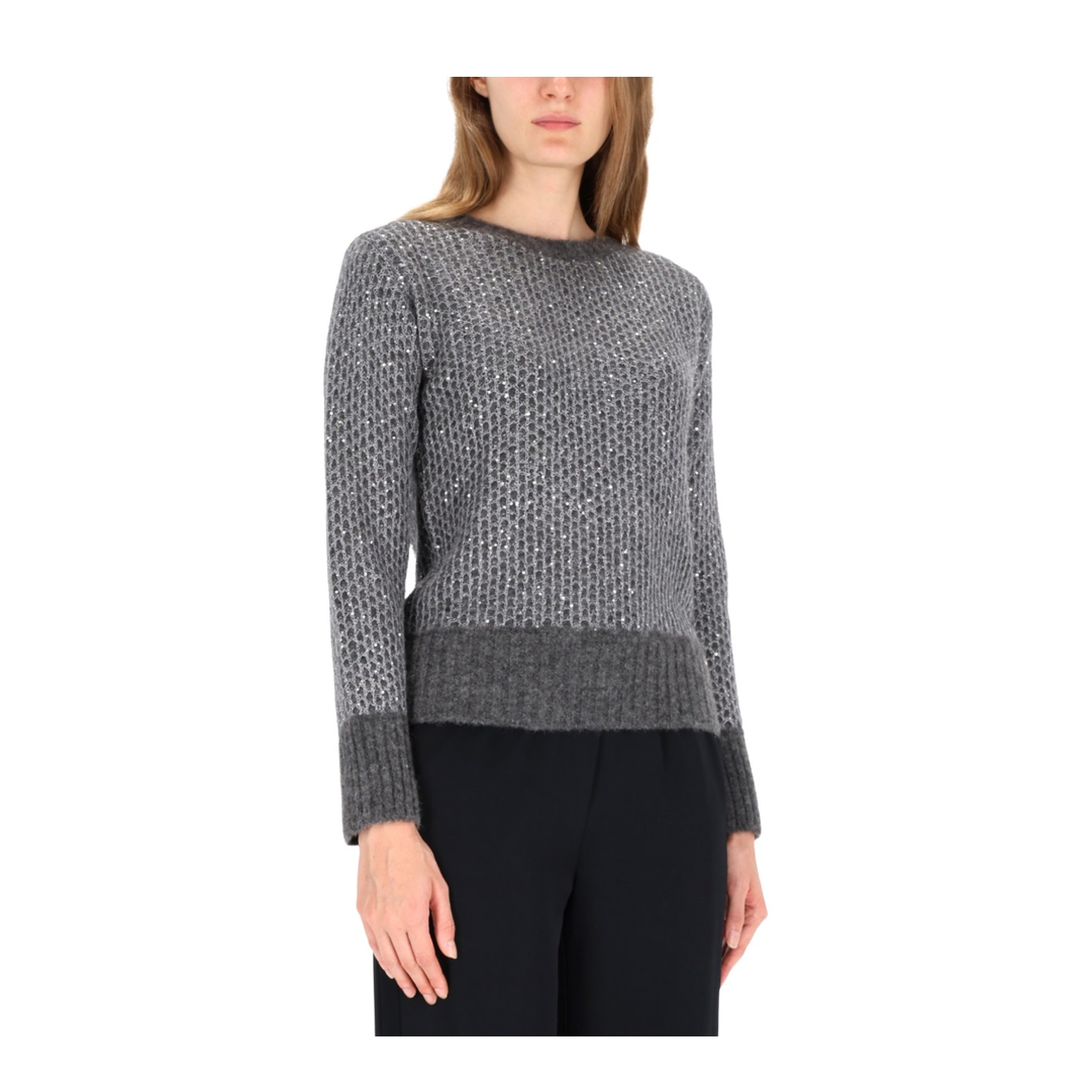 Metallic Effect Sequin Jersey - Image 4