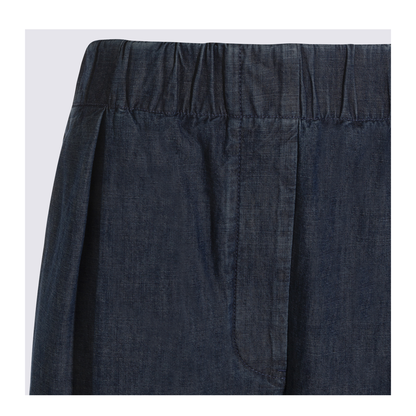 Cotton Wide-Leg Trousers - Image 6