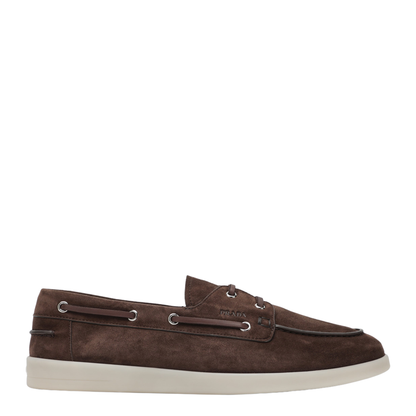 Brown Suede Boat Shoes - Image 1