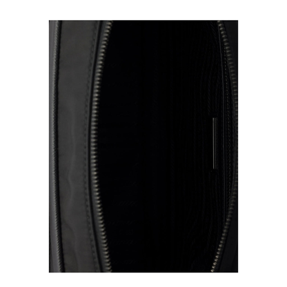 Logo-Plaque Re-Nylon Messenger Bag - Black - Image 4