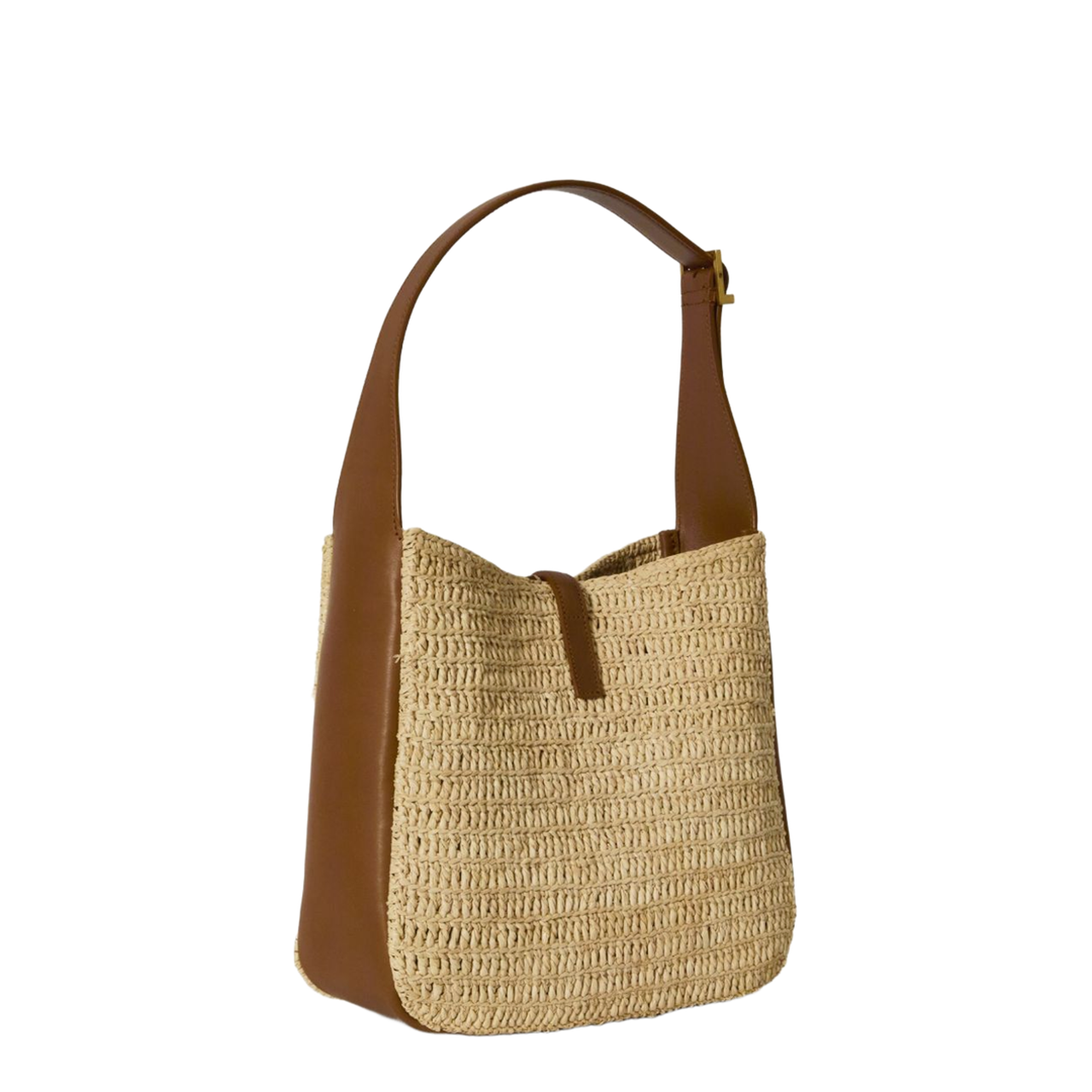 LE 5 À 7 Supple Small In Raffia And Leather - Image 2