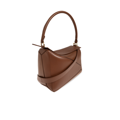 Puzzle Medium Nappa Lambskin Shoulder Bag - Pecan - Image 4