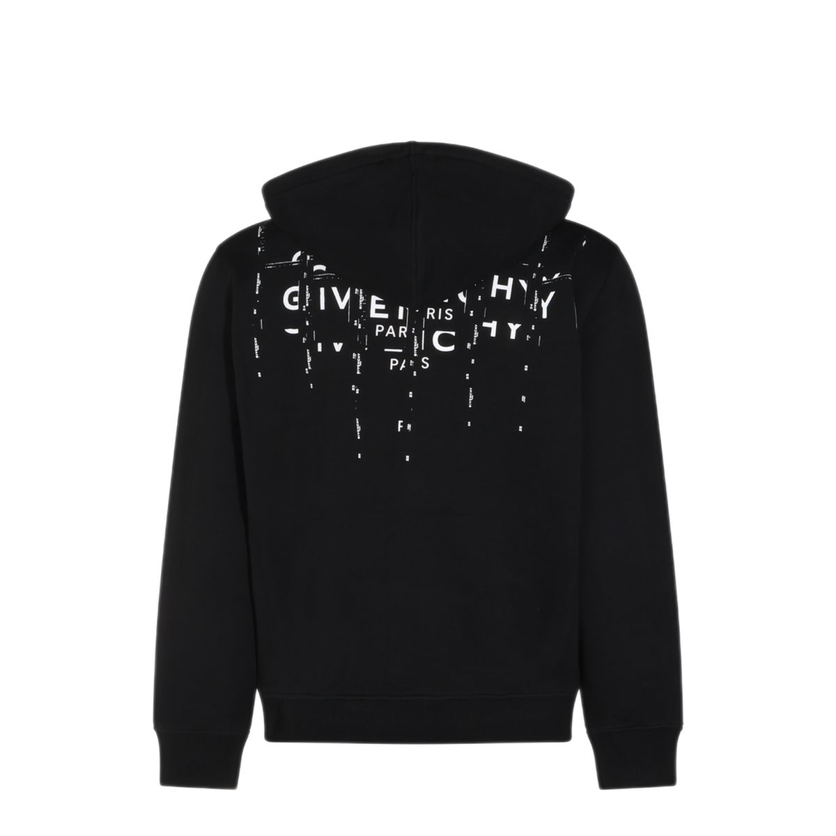 Hooded Cotton Sweatshirt In Black - Image 3