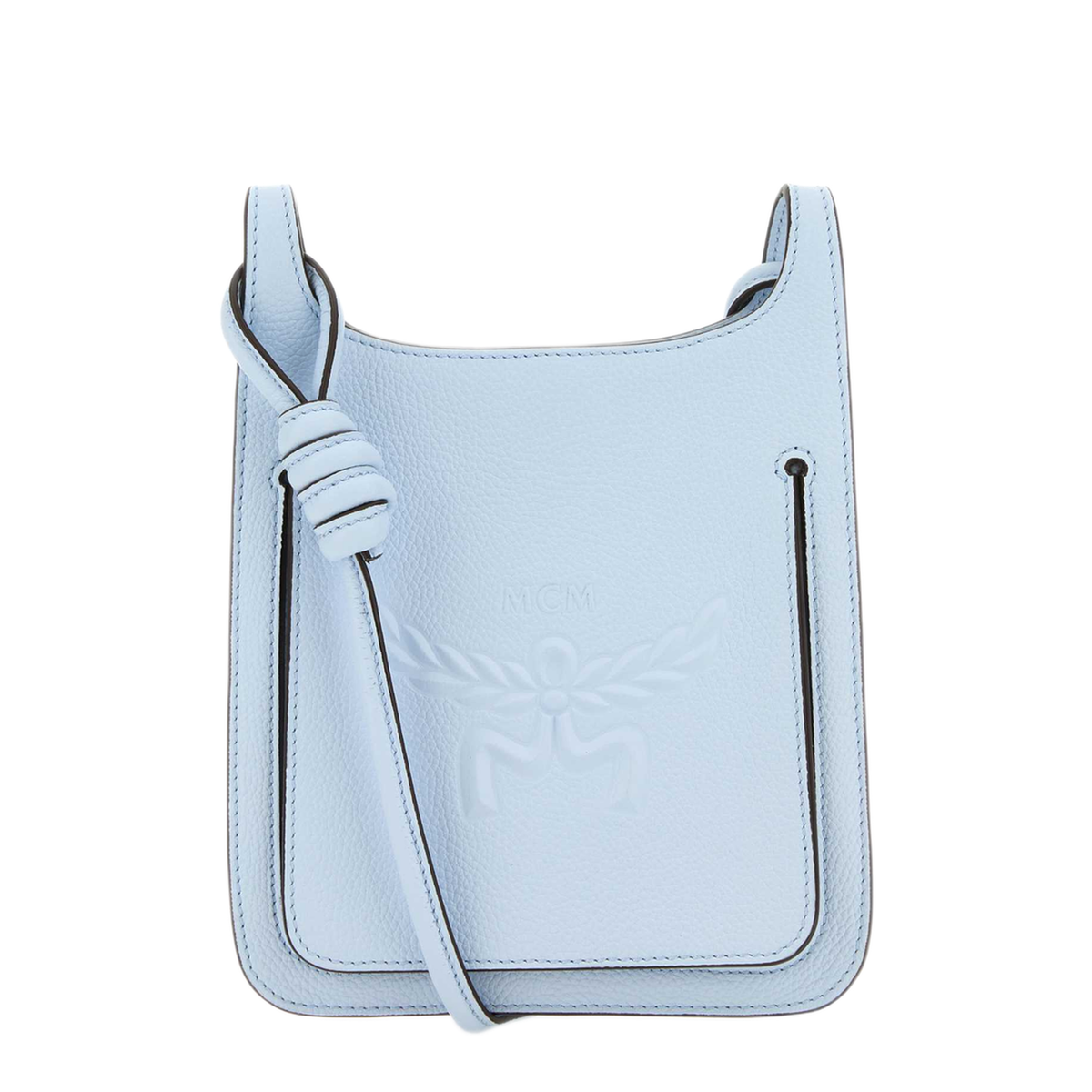 Himmel Mini Leather Hobo Bag - Ancient Blue - Image 1