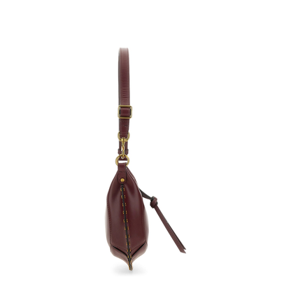Oskan Moon Calfskin Shoulder Bag - Burgundy - Image 7