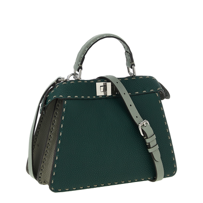 Small Peekaboo Iseeu Tote Bag In Green - Image 2