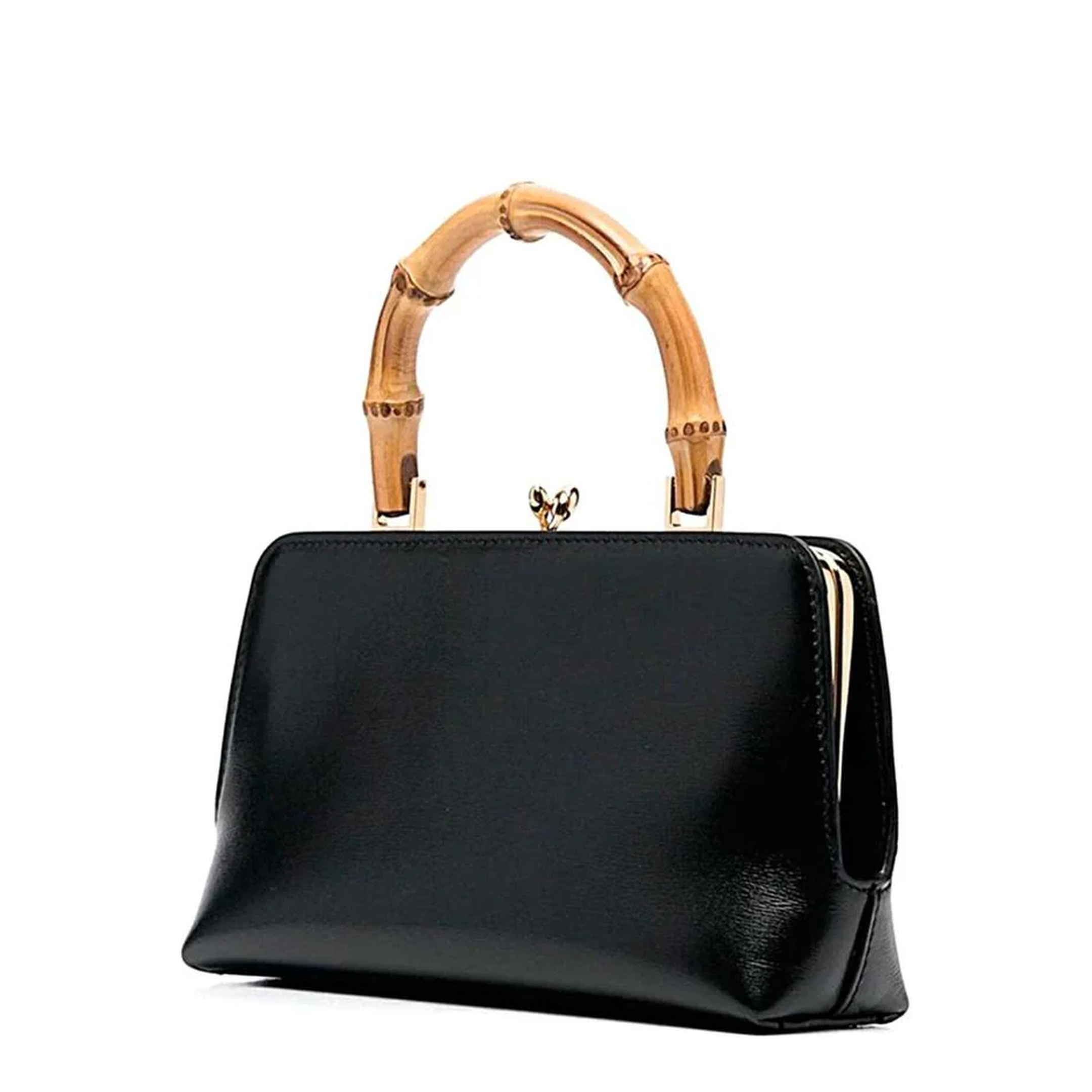 Goji Bamboo Mini Handbag Black - Image 2