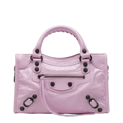 Le City Mini Arena Lambskin Top-Handle Bag - Bubbly Pink - Image 1