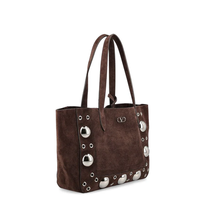 Medium Nellcôte Suede Shopping Bag Brown - Image 3